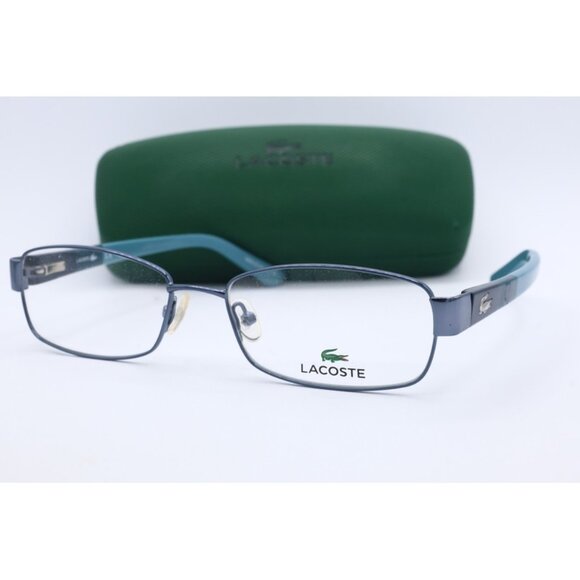 Lacoste L2174 424 Blue Cat Eye Eyeglasses Clear Lenses 53mm - Picture 1 of 6